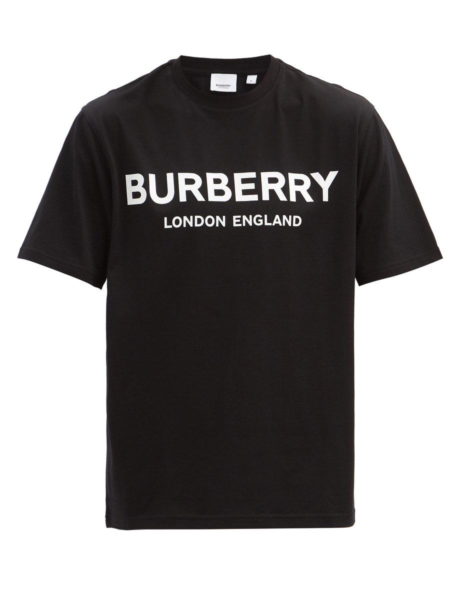 Burberry Burberry Letchford logo-print cotton T-shirt Black ...