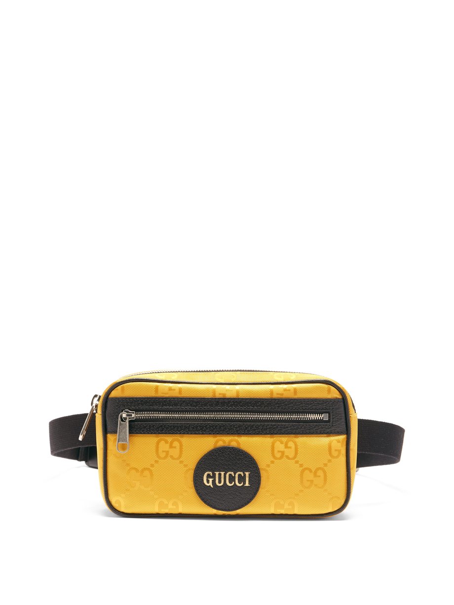 Yellow Off The Grid GG-jacquard canvas 