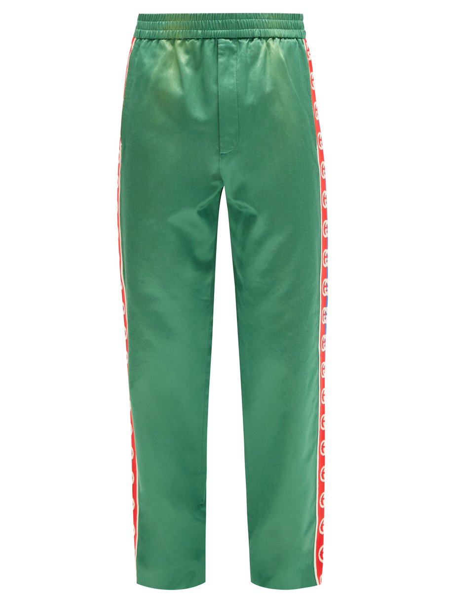 GG side-stripe cotton-blend track pants | Gucci |