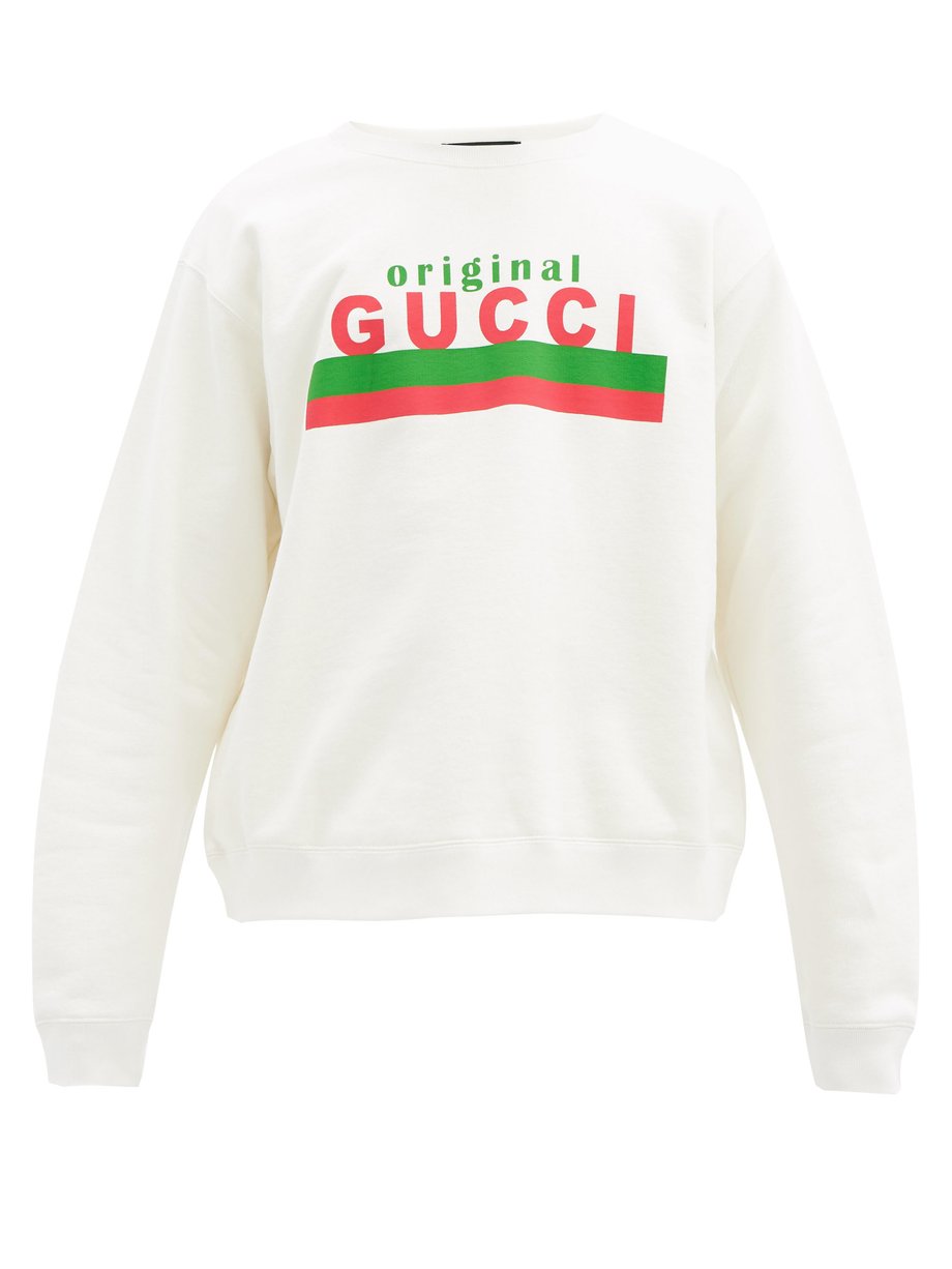 white gucci sweatshirt