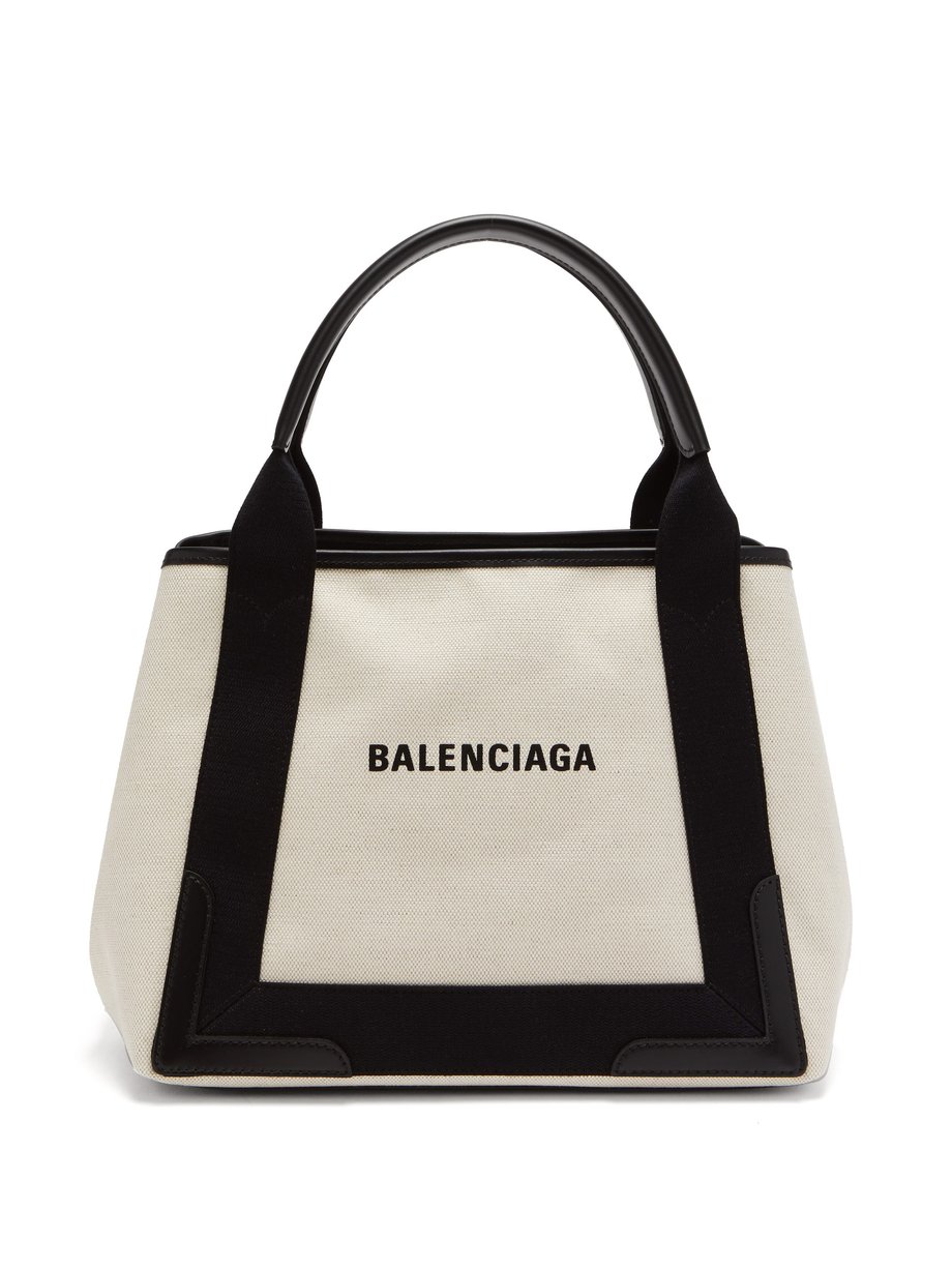 Balenciaga バレンシアガ カバ キャンバス トートバッグ ニュートラル｜MATCHESFASHION（マッチズファッション)