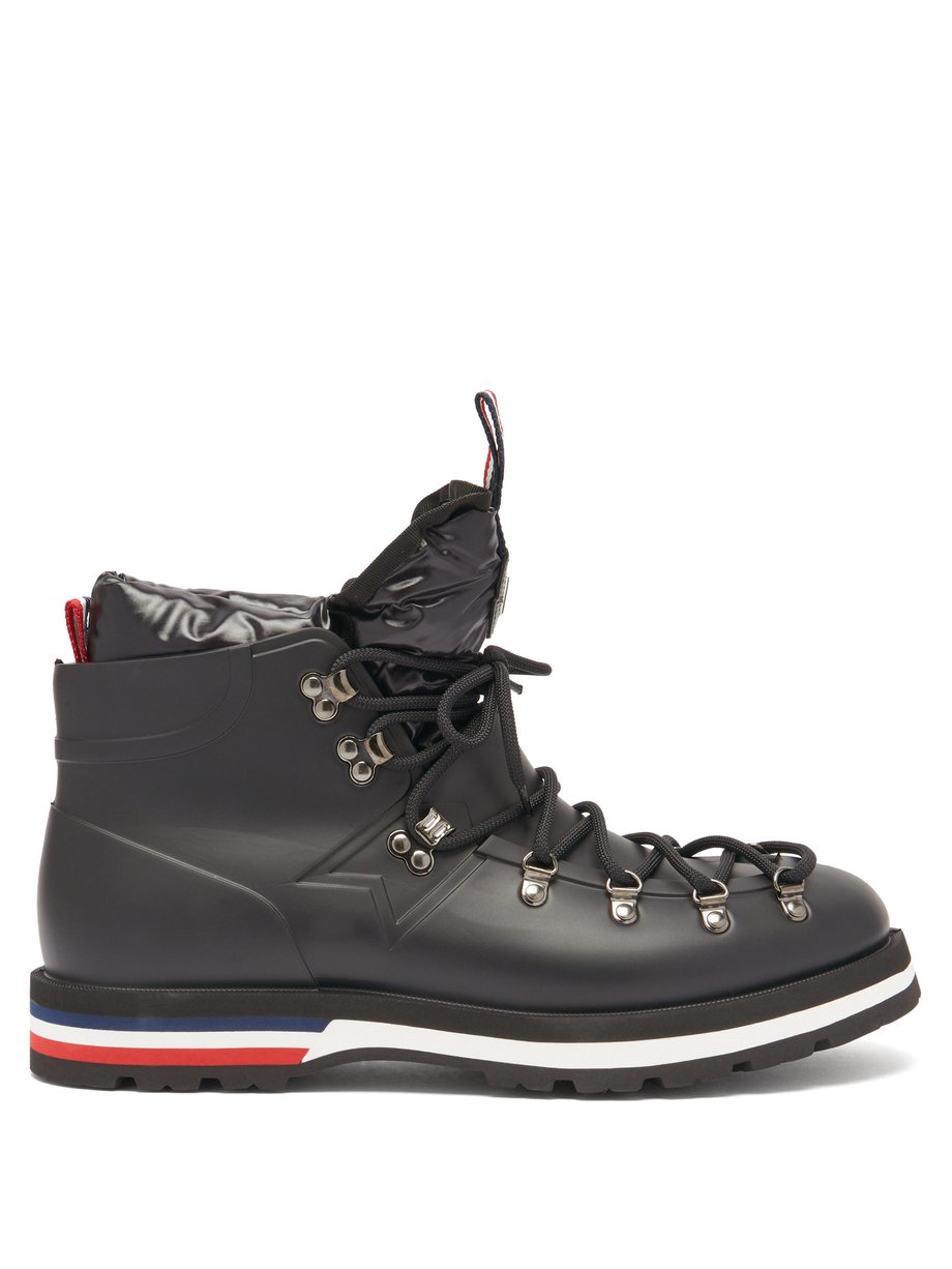 Black Henoc down-filled rubber boots | Moncler | MATCHESFASHION US