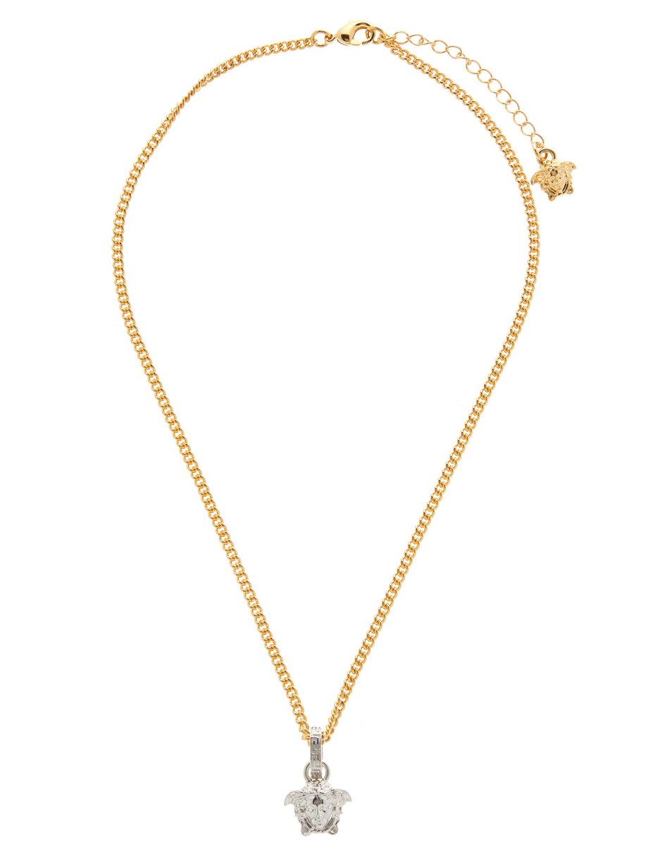 versace medusa chain necklace
