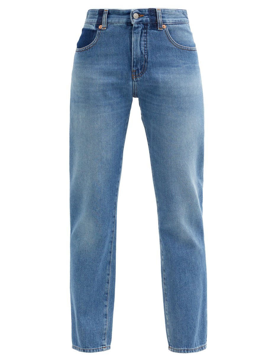 Blue High-rise straight-leg jeans | MM6 Maison Margiela | MATCHESFASHION UK