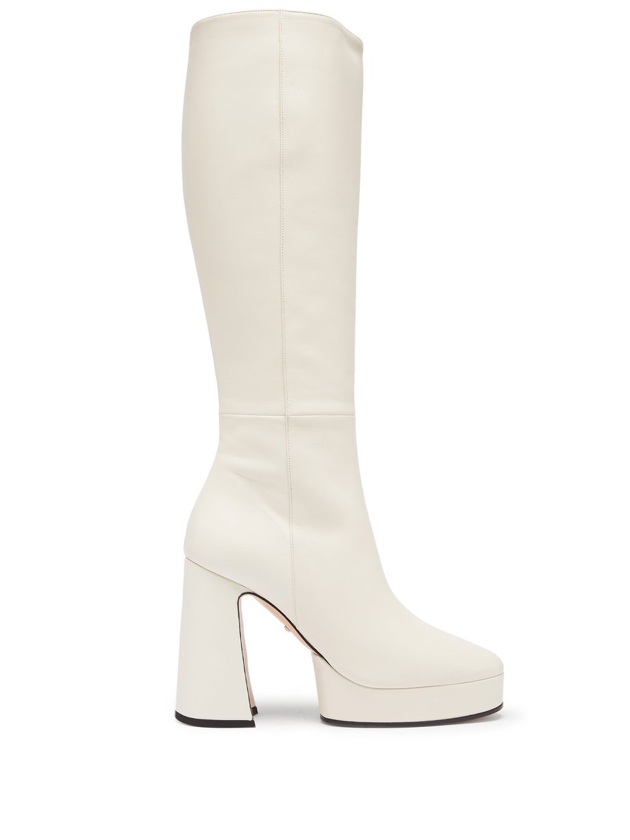 all white gucci boots