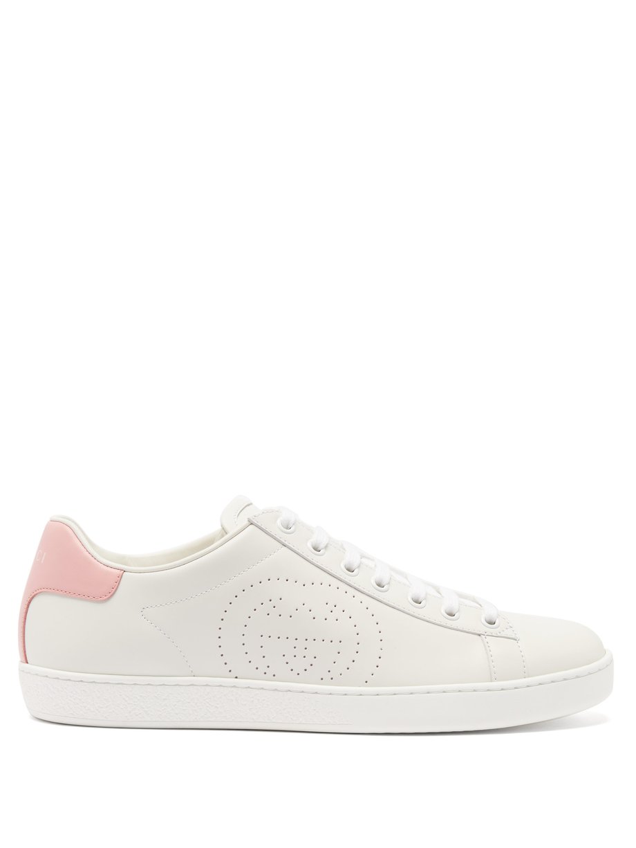 White Ace perforated-logo leather trainers | Gucci | MATCHESFASHION US