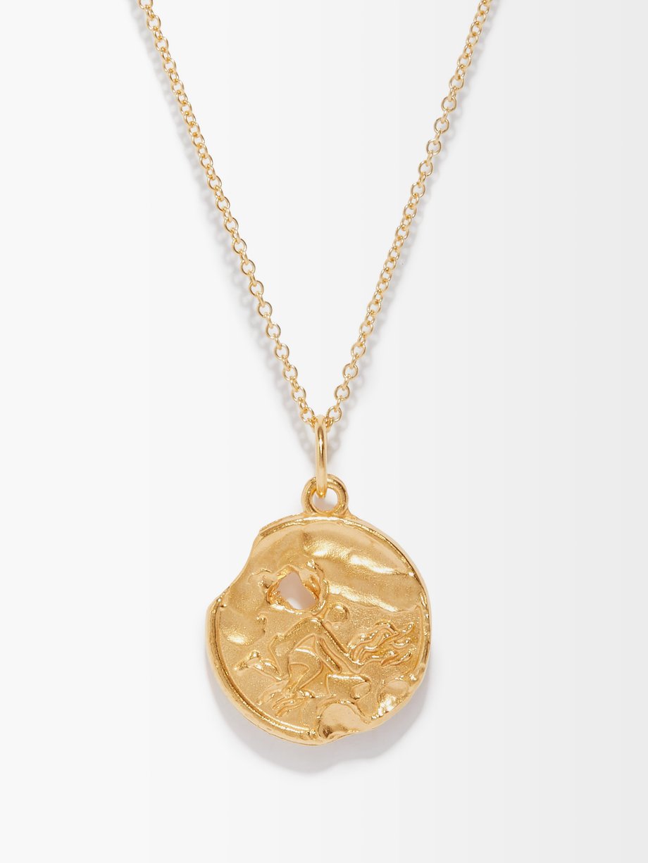 Mens Jewellery Necklaces Alighieri Aquarius 24kt Gold-plated Necklace in Metallic for Men 