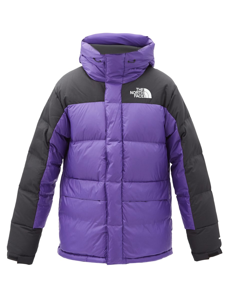 Purple Himalayan hooded quilted down 