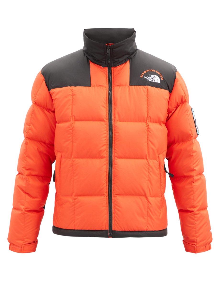 Orange NSE Lhotse bi-colour quilted down coat | The North Face ...