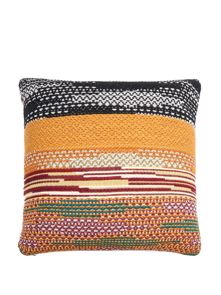 Yellow Yalin striped-jacquard cushion | Missoni | MATCHESFASHION US
