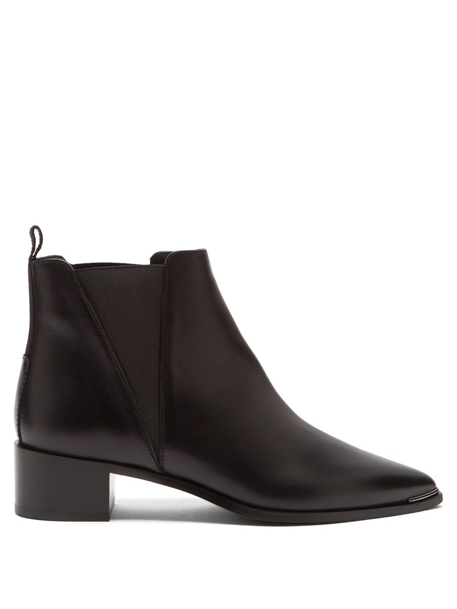 Jensen pointed leather Chelsea boots Black Acne Studios | MATCHESFASHION FR