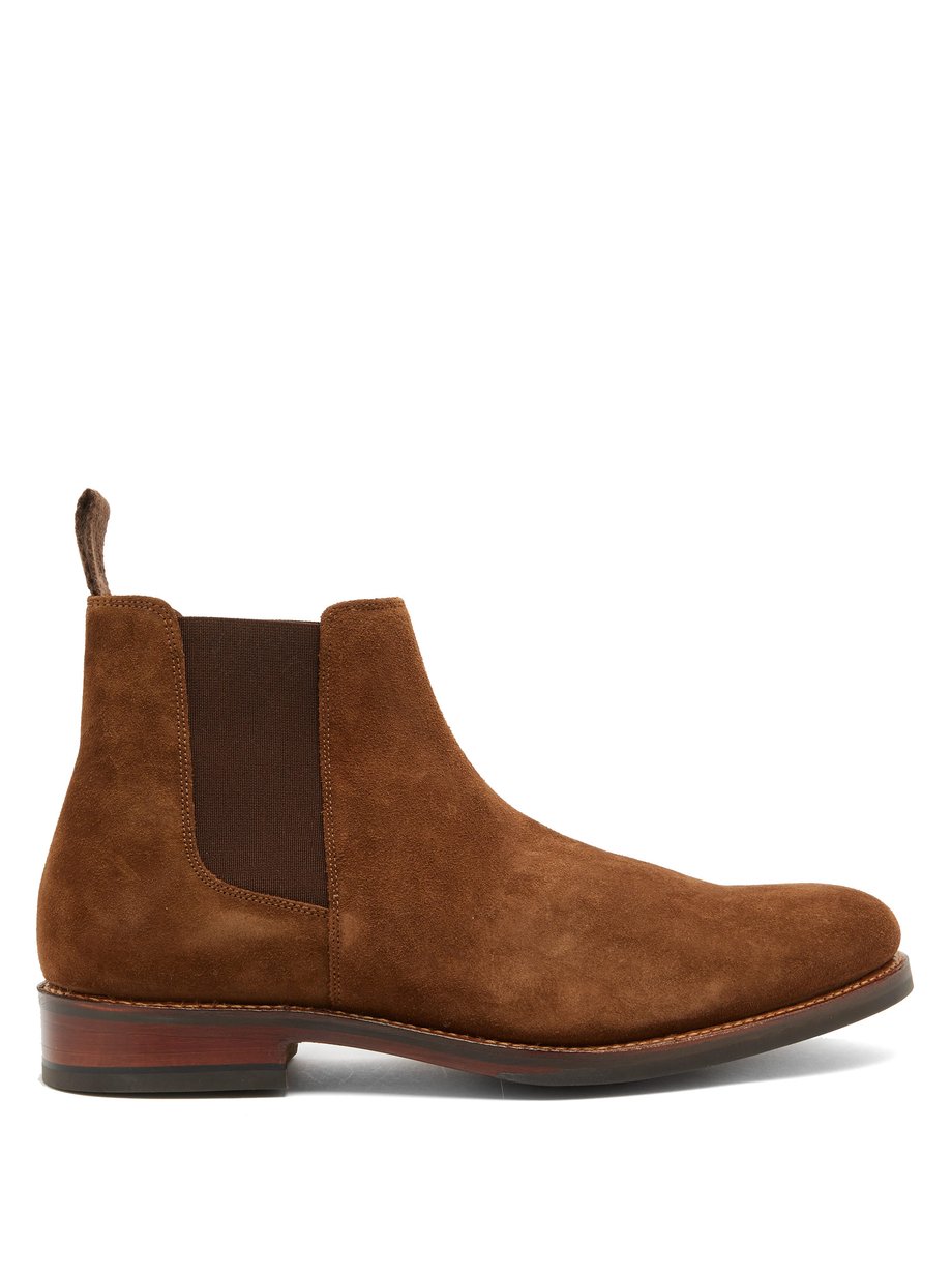 grenson suede chelsea boots