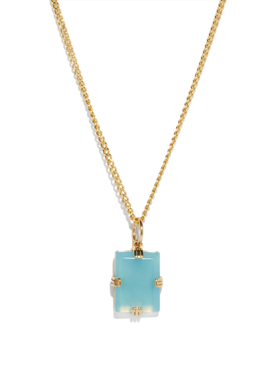 Blue Lennox agate & gold-vermeil necklace | Miansai | MATCHESFASHION UK