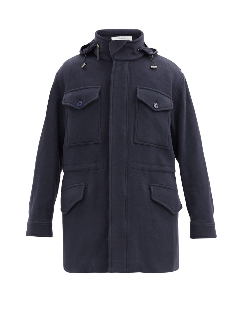 Navy Duckworth detachable-vest cashmere hooded jacket | Gabriela Hearst ...