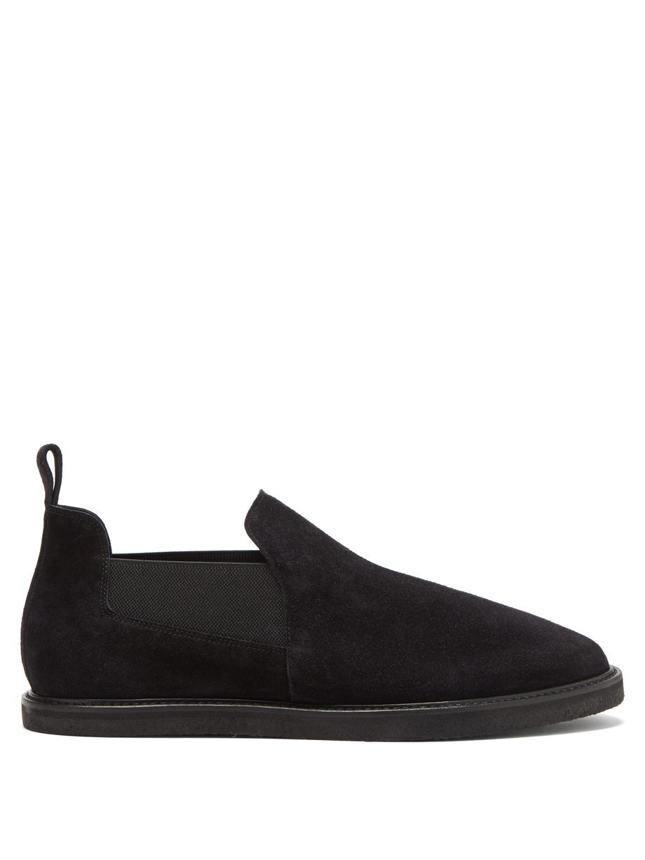 Number 4 slip-on suede shoes Black The 