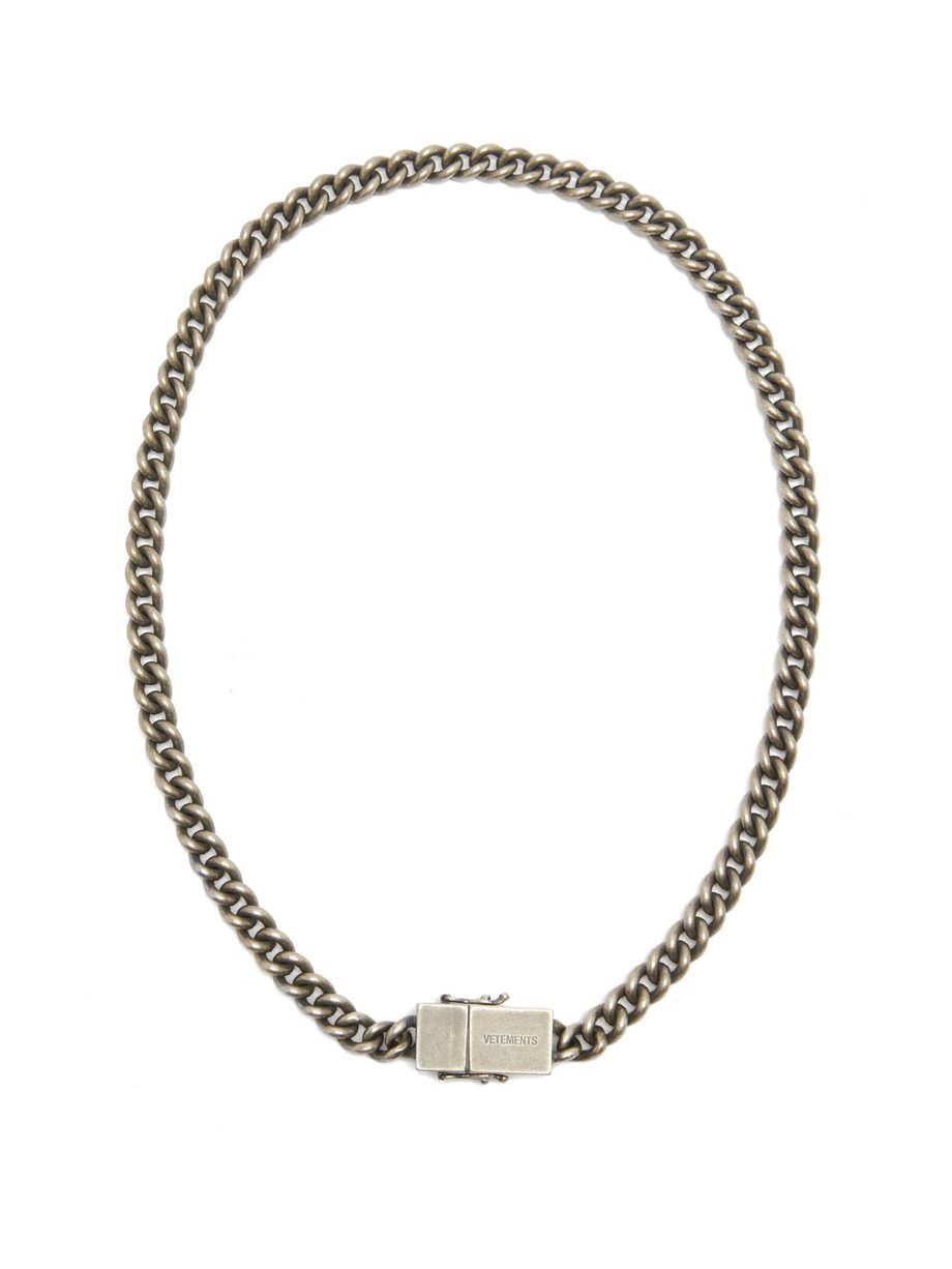 Metallic USB-C sterling-silver necklace | Vetements | MATCHESFASHION UK