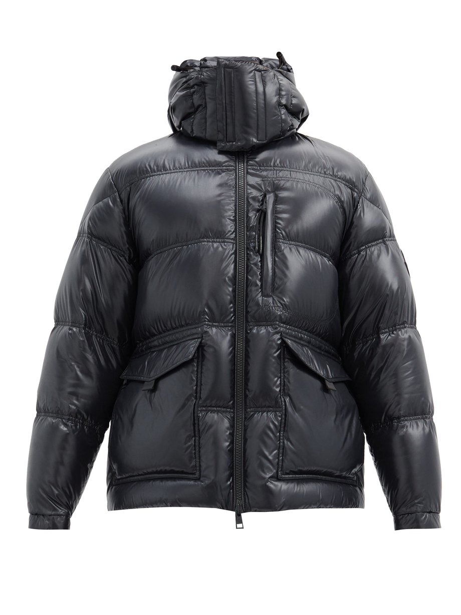 Black Hooded quilted down jacket | Moncler Genius | MATCHESFASHION UK