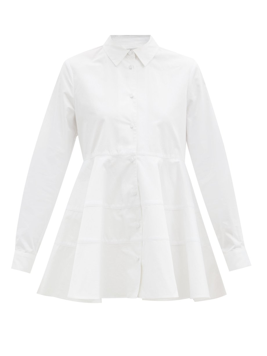 peplum white shirt