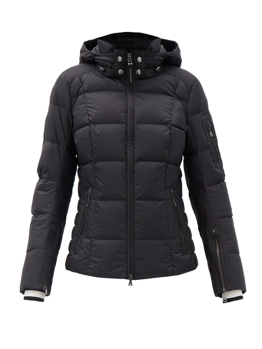 Black Coro-D hooded quilted down ski jacket | Bogner | MATCHESFASHION US