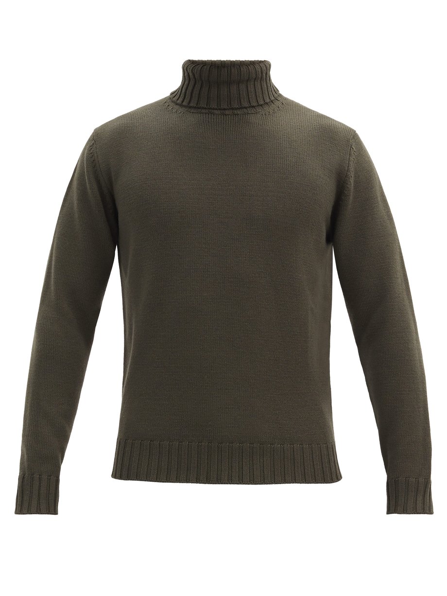 Green Roll-neck wool sweater | Thom Sweeney | MATCHESFASHION US