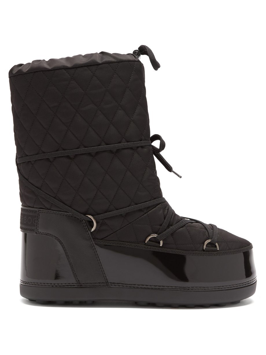 Black Tignes quilted lace-up snow boots | Bogner | MATCHESFASHION US
