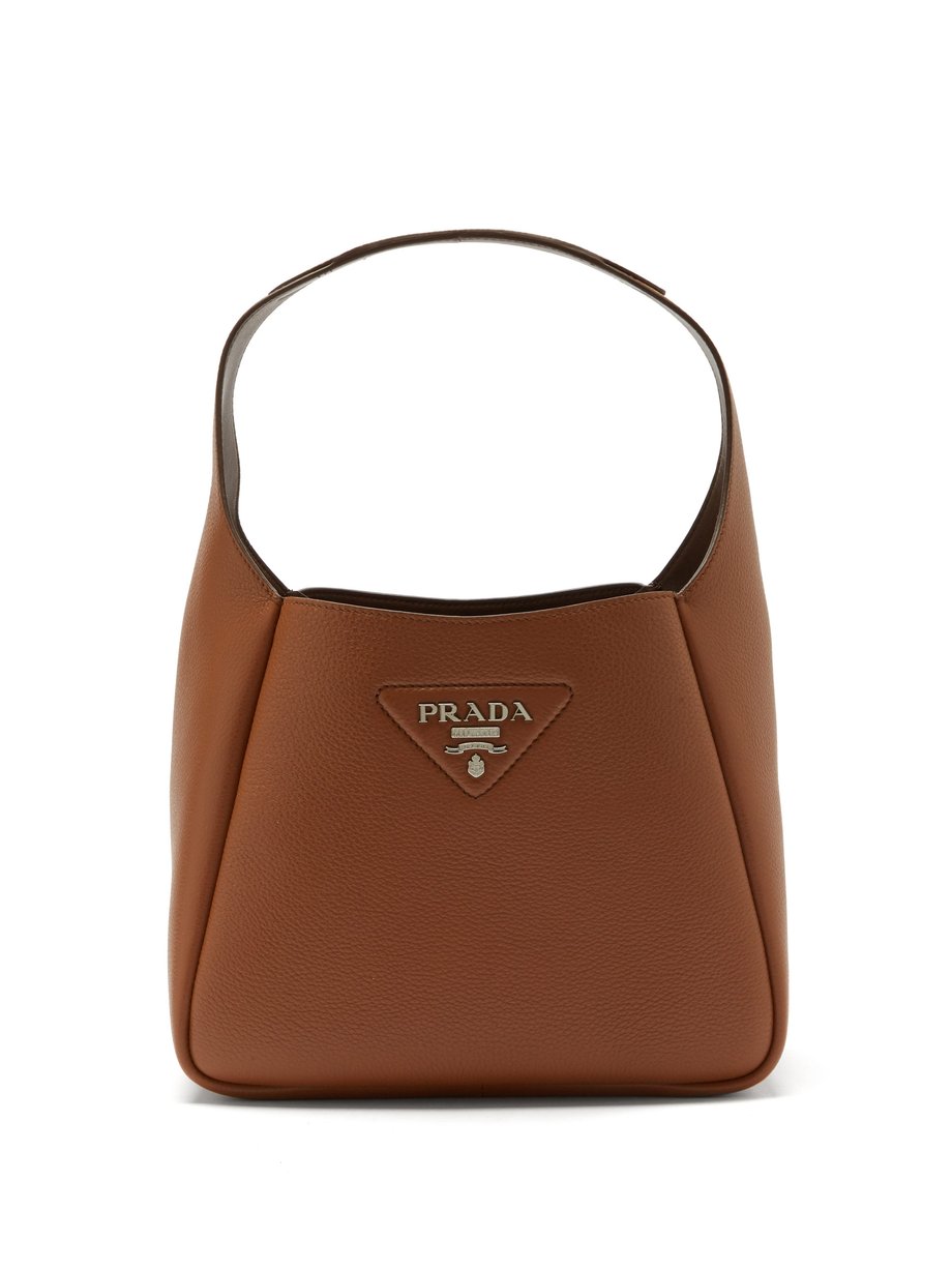 Triangle logo-plaque leather shoulder 