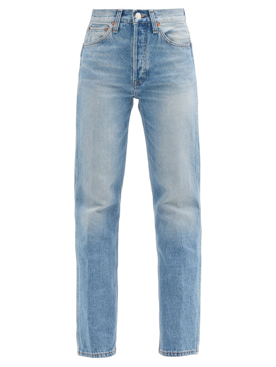 Blue 90s high-rise straight-leg jeans | Re/Done | MATCHESFASHION UK