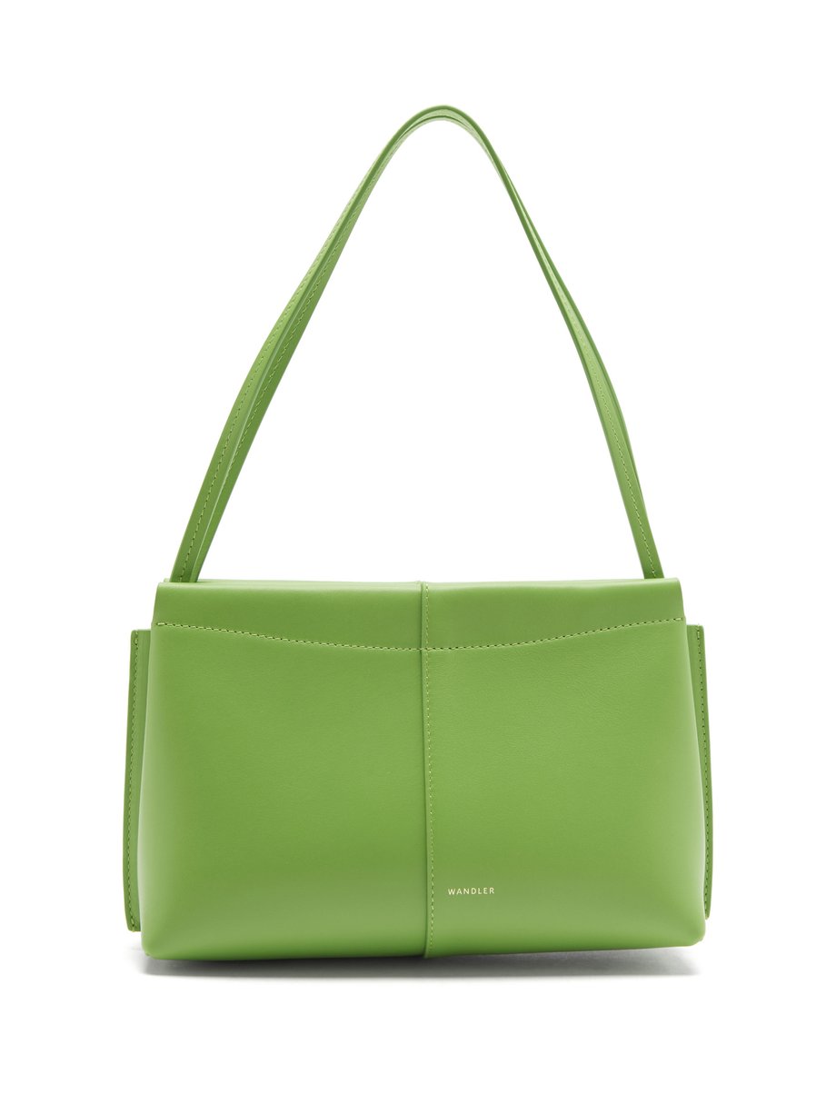 Green Carly small leather shoulder bag | Wandler | MATCHESFASHION UK