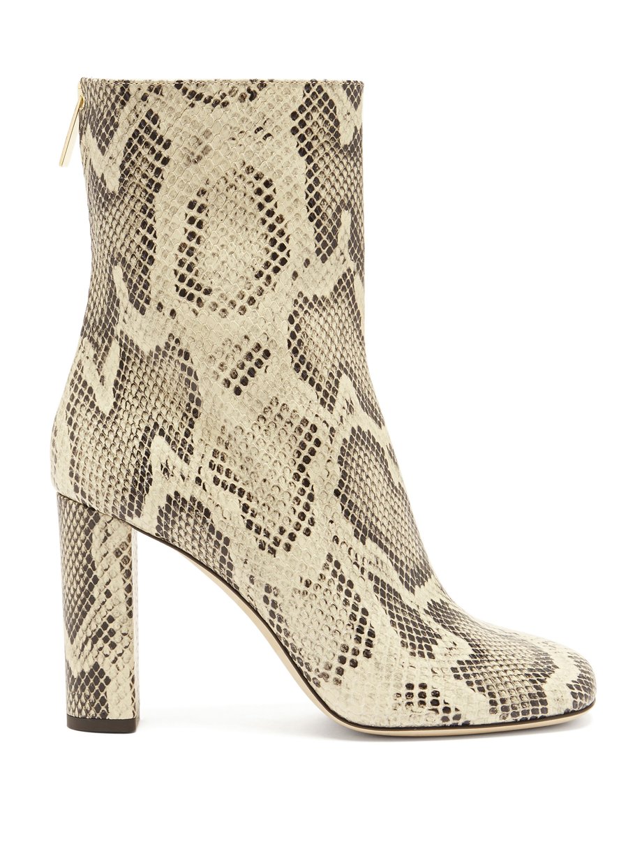 Python-effect leather boots Print Paris Texas | MATCHESFASHION FR