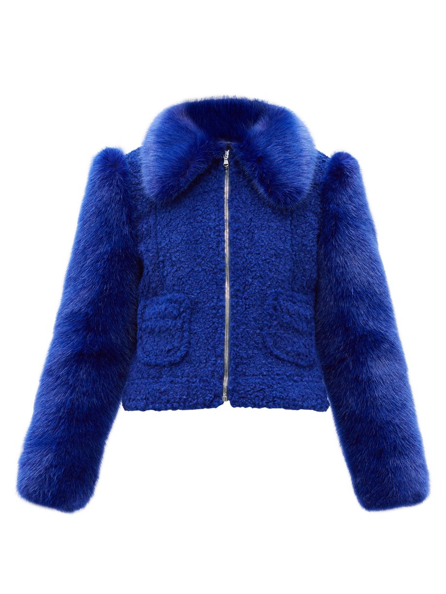 Blue Otis faux-fur jacket | Shrimps | MATCHESFASHION US
