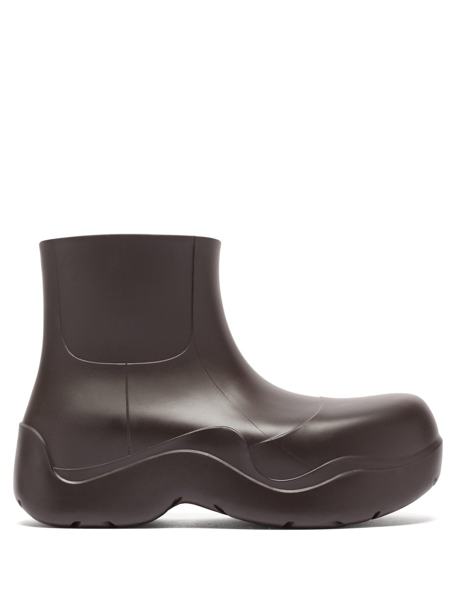 Brown BV Puddle biodegradable-rubber ankle boots | Bottega Veneta ...