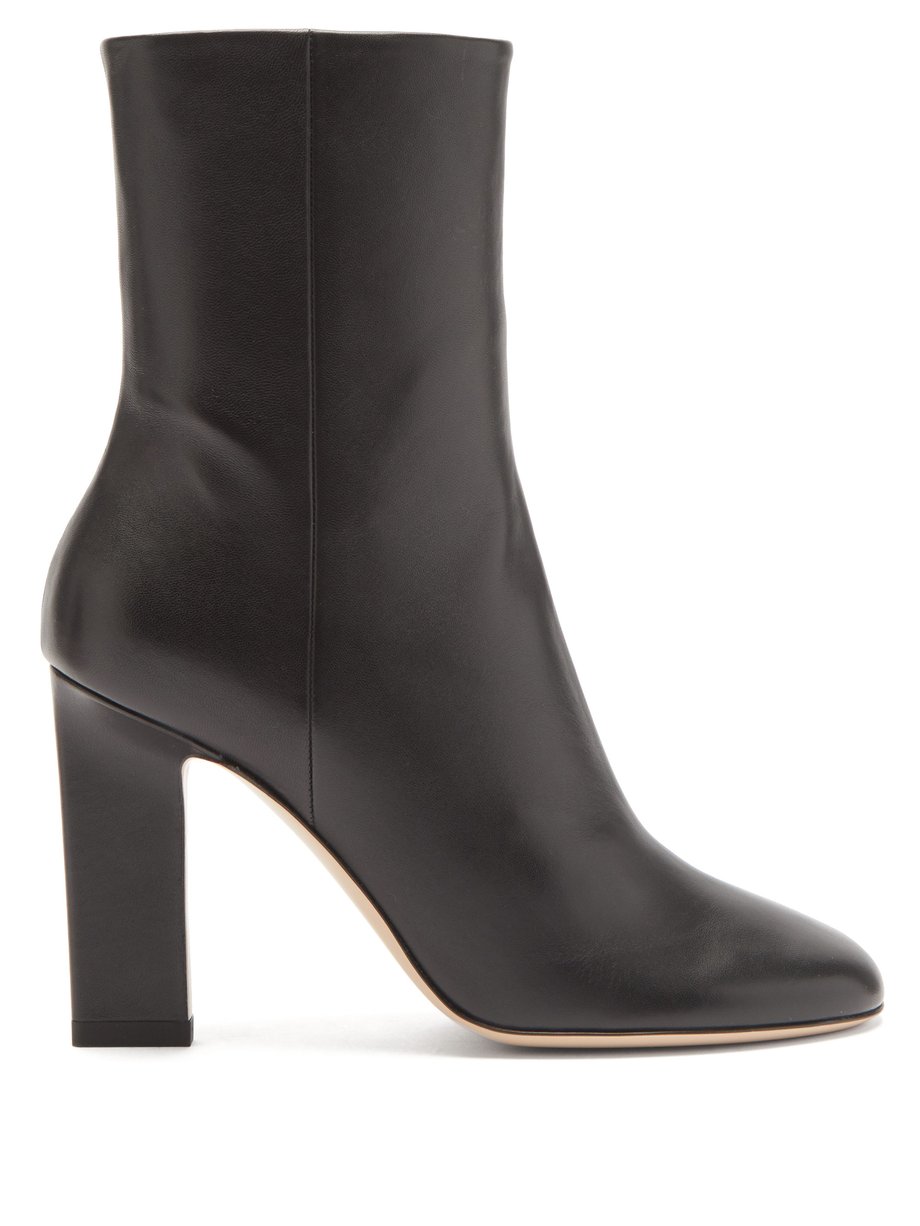 Black Carly block-heel leather ankle boots | Wandler | MATCHESFASHION UK