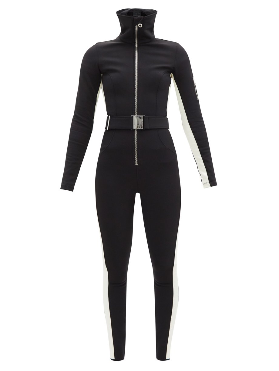 Black Cordova belted bicolour soft-shell ski suit | Cordova ...