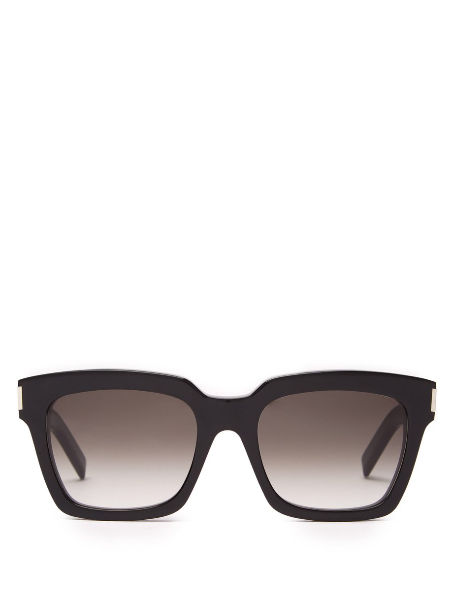 Black Square Acetate Sunglasses Saint Laurent Matchesfashion Uk 