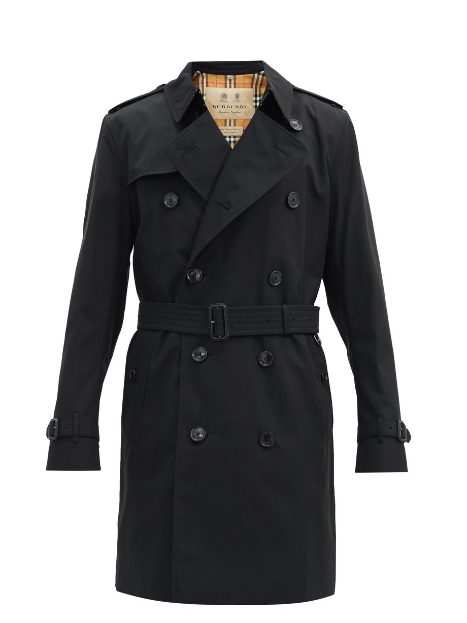 Burberry Burberry Kensington cotton-gabardine trench coat Black ...