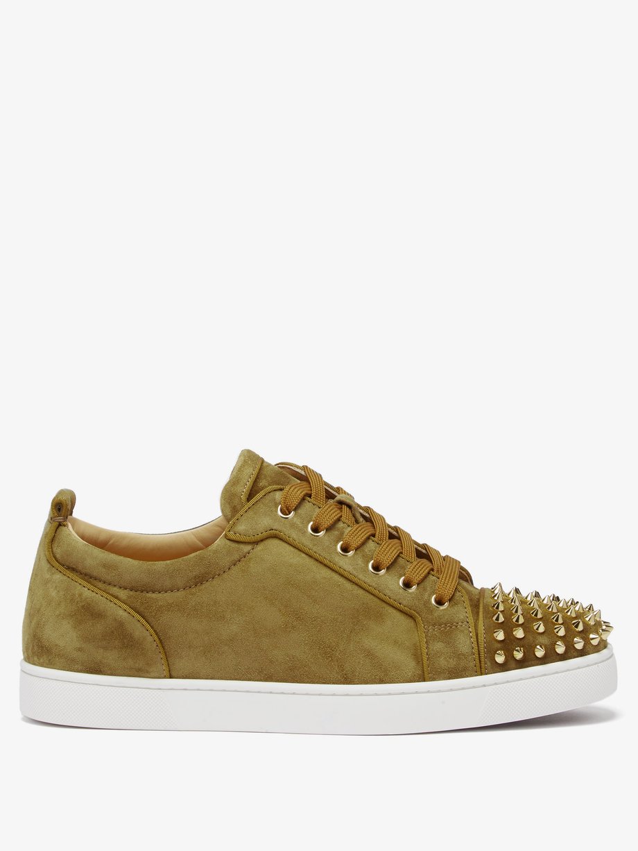 Louis Junior spike-embellished suede trainers | Christian Louboutin | MATCHESFASHION