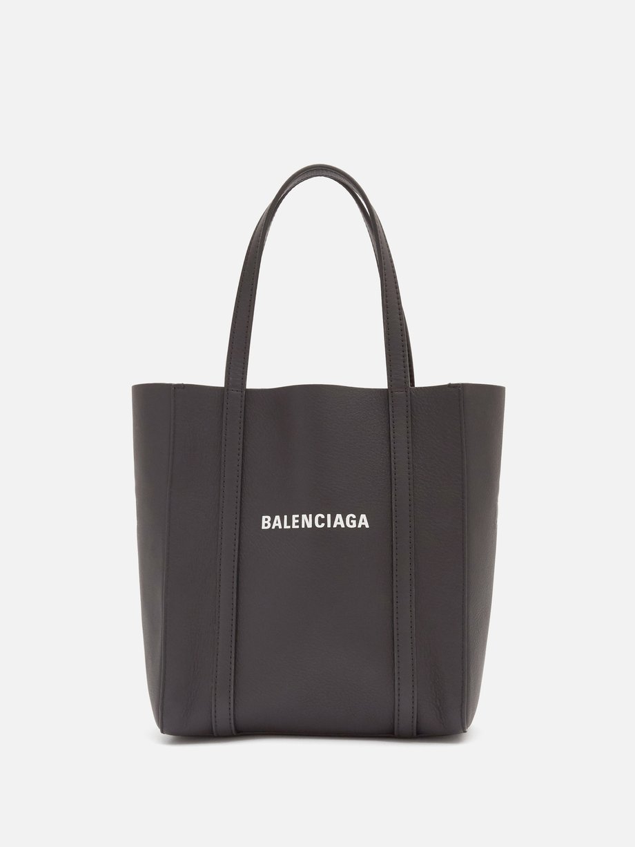 Everyday leather tote bag Black Balenciaga | MATCHESFASHION FR