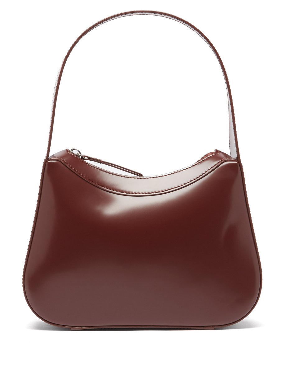 Brown Kiki leather shoulder bag | BY FAR | MATCHESFASHION US