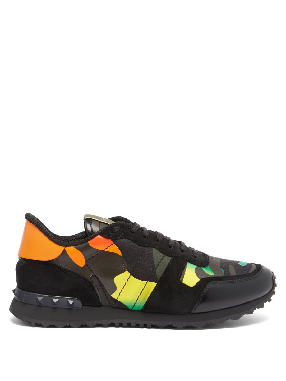 valentino mens trainers orange