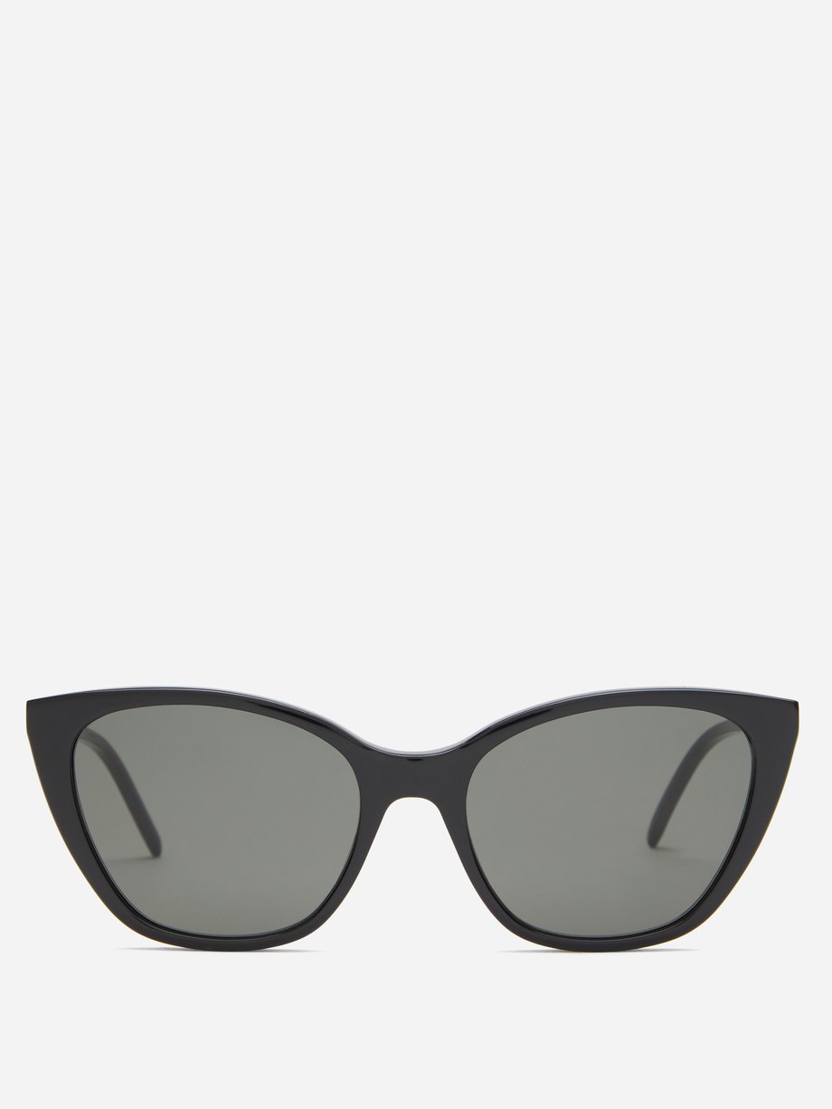 Black Cat-eye acetate sunglasses | Saint Laurent | MATCHESFASHION UK