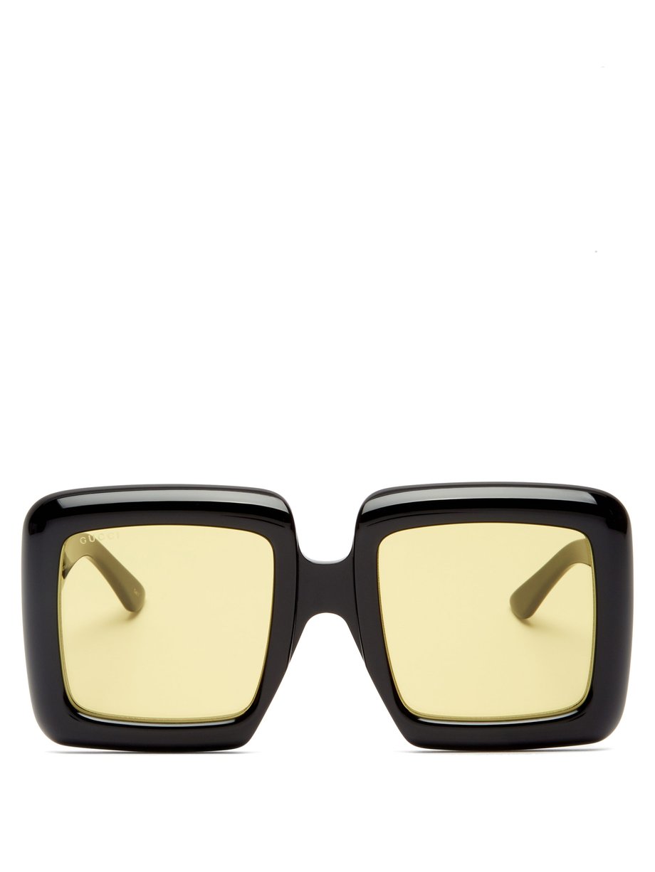 gucci oversized acetate sunglasses