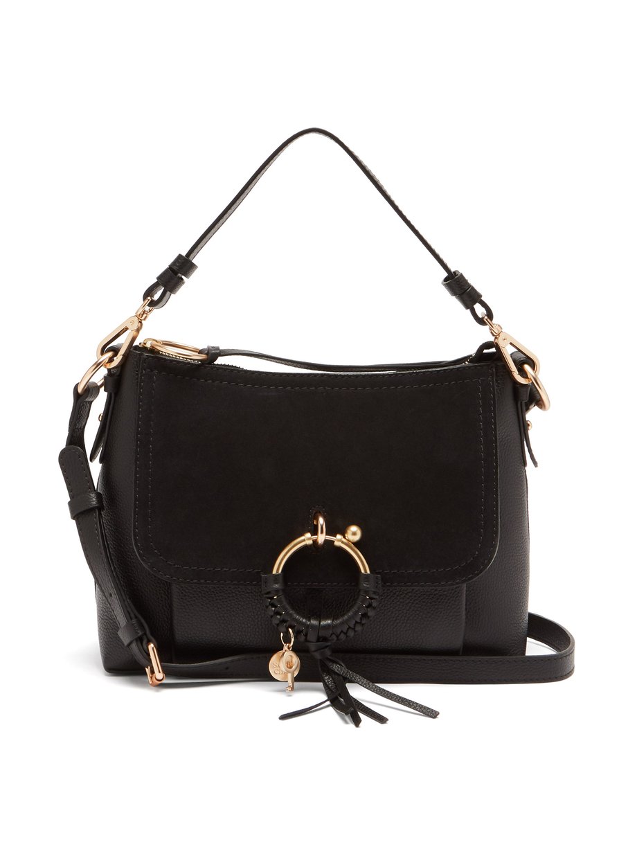 See By Chloé See By Chloé Joan small leather and suede cross-body bag ...