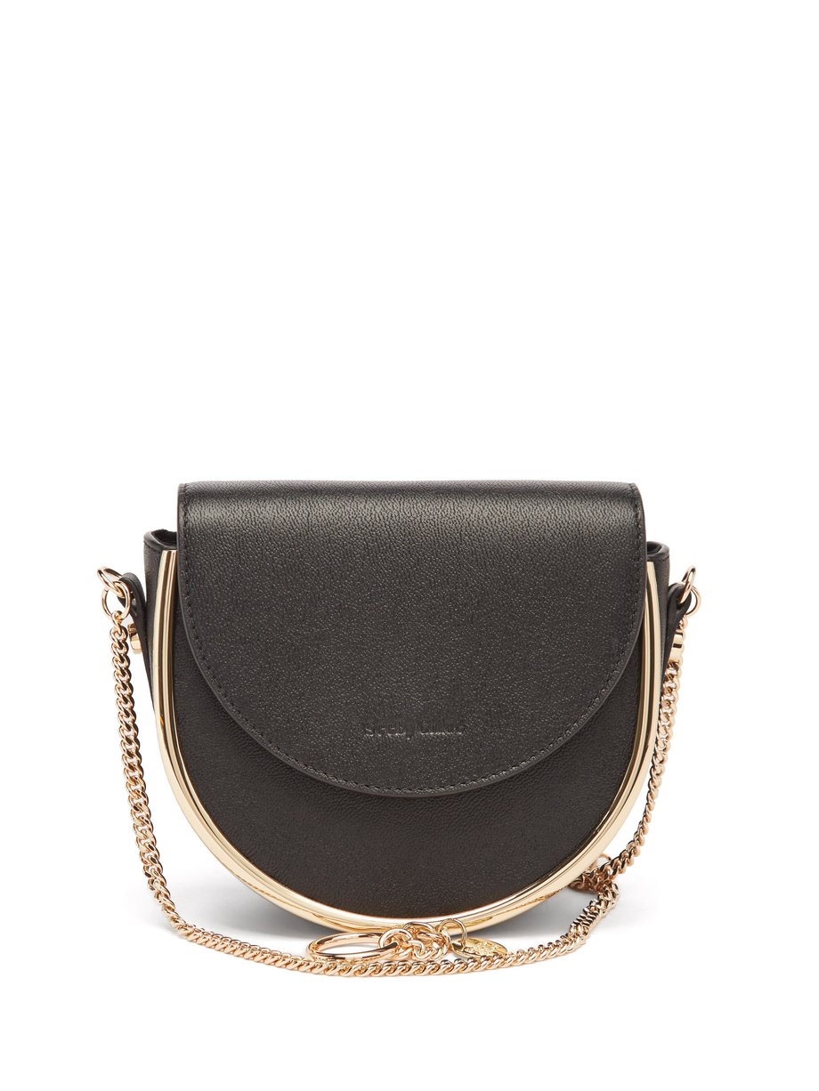 Black Mara grained-leather small cross-body bag | See By Chloé ...