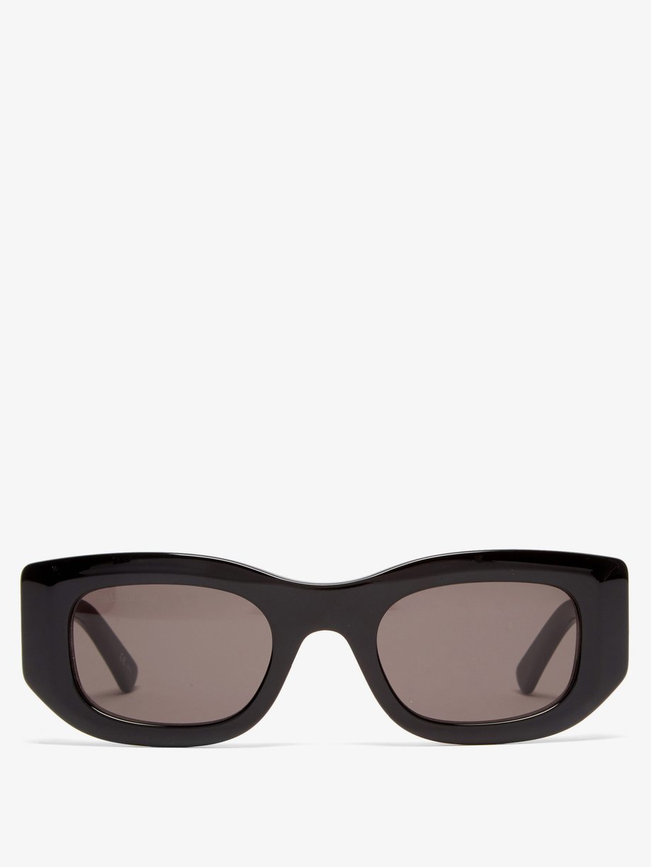 Signature logo acetate sunglasses Black Balenciaga | MATCHESFASHION FR