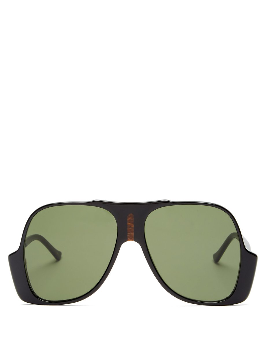gucci large aviator sunglasses