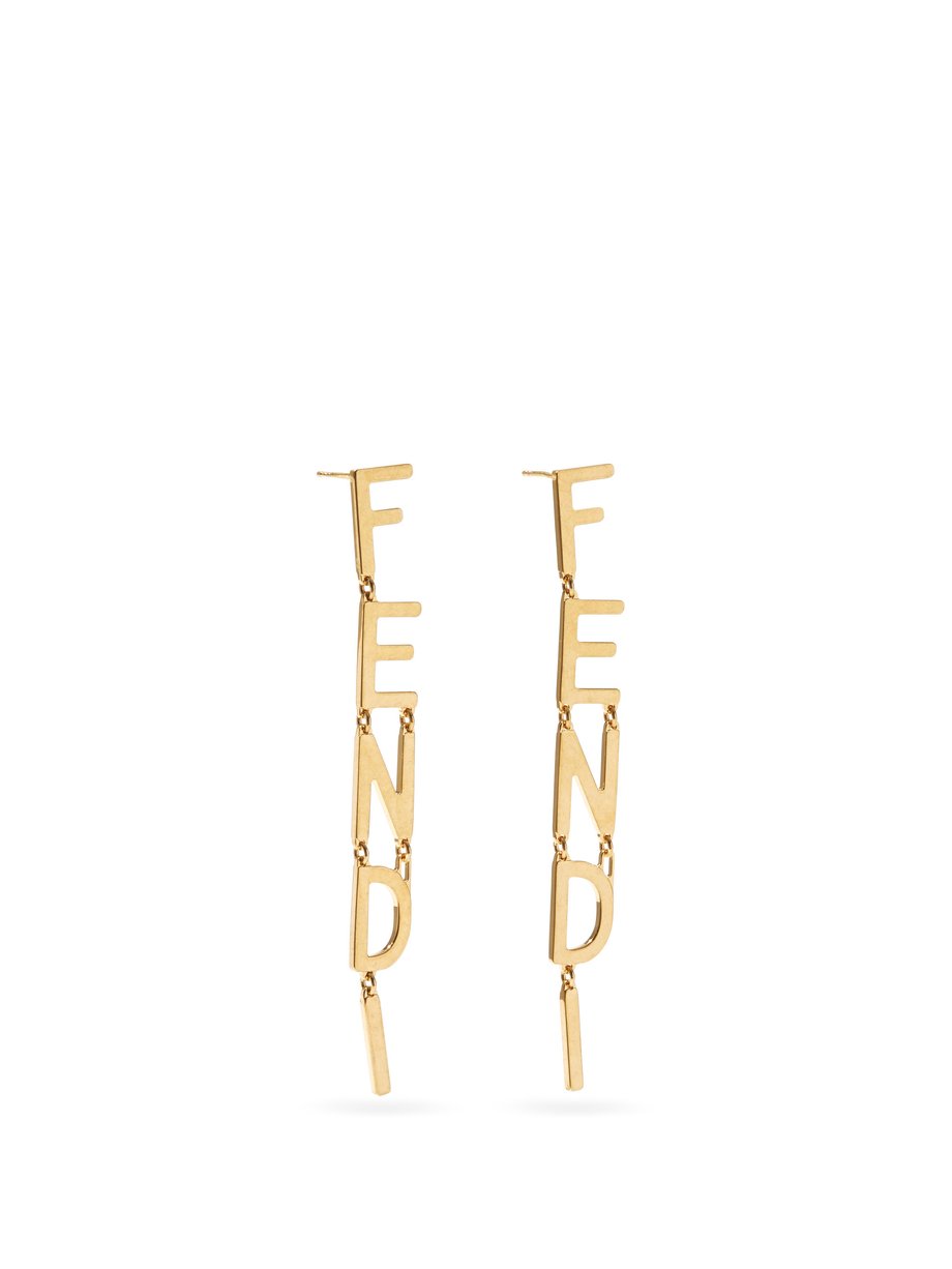 fendi drop earrings