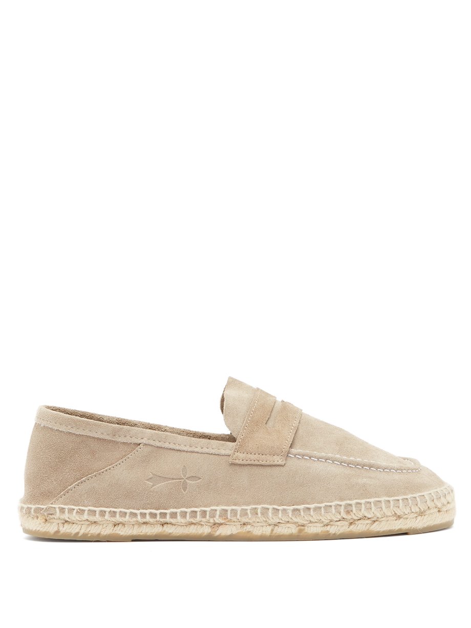 Brown Hamptons suede espadrille loafers | Manebí | MATCHESFASHION US
