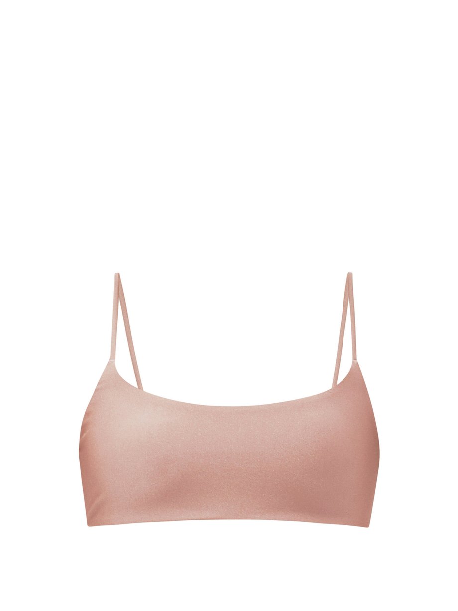 Pink Muse scoop-neck bikini top | Jade Swim | MATCHESFASHION US