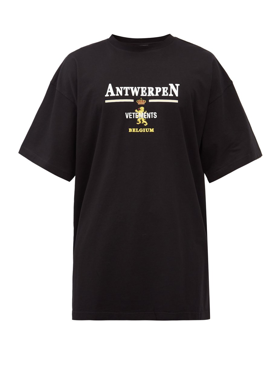 Print Antwerpen-print cotton-jersey T-shirt | Vetements ...