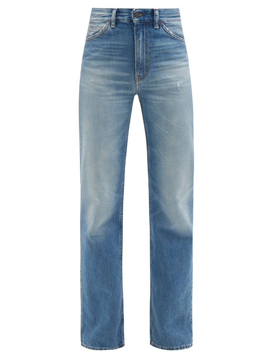 Blue 1977 high-rise bootcut jeans | Acne Studios | MATCHESFASHION US